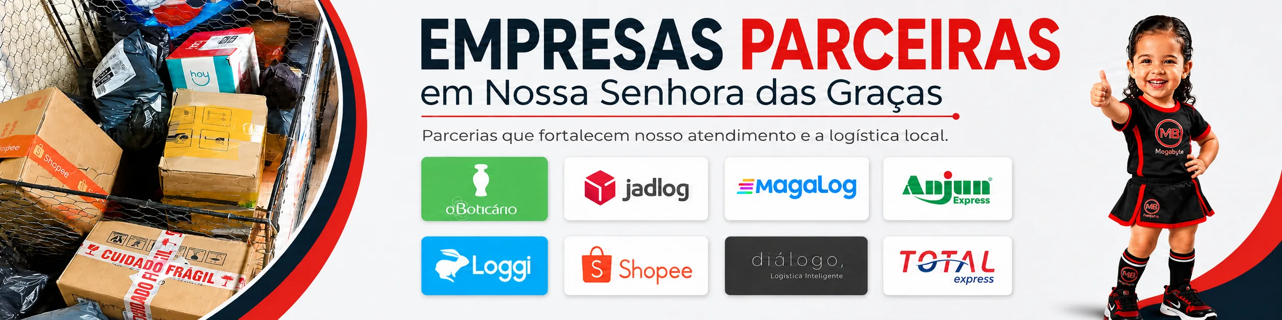 Empresas parceiras em Nossa Senhora das Graças fortalecendo o atendimento e a logística local