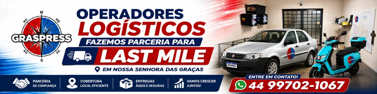 GRASPRESS busca operadores logísticos para parceria Last Mile em Nossa Senhora das Graças.