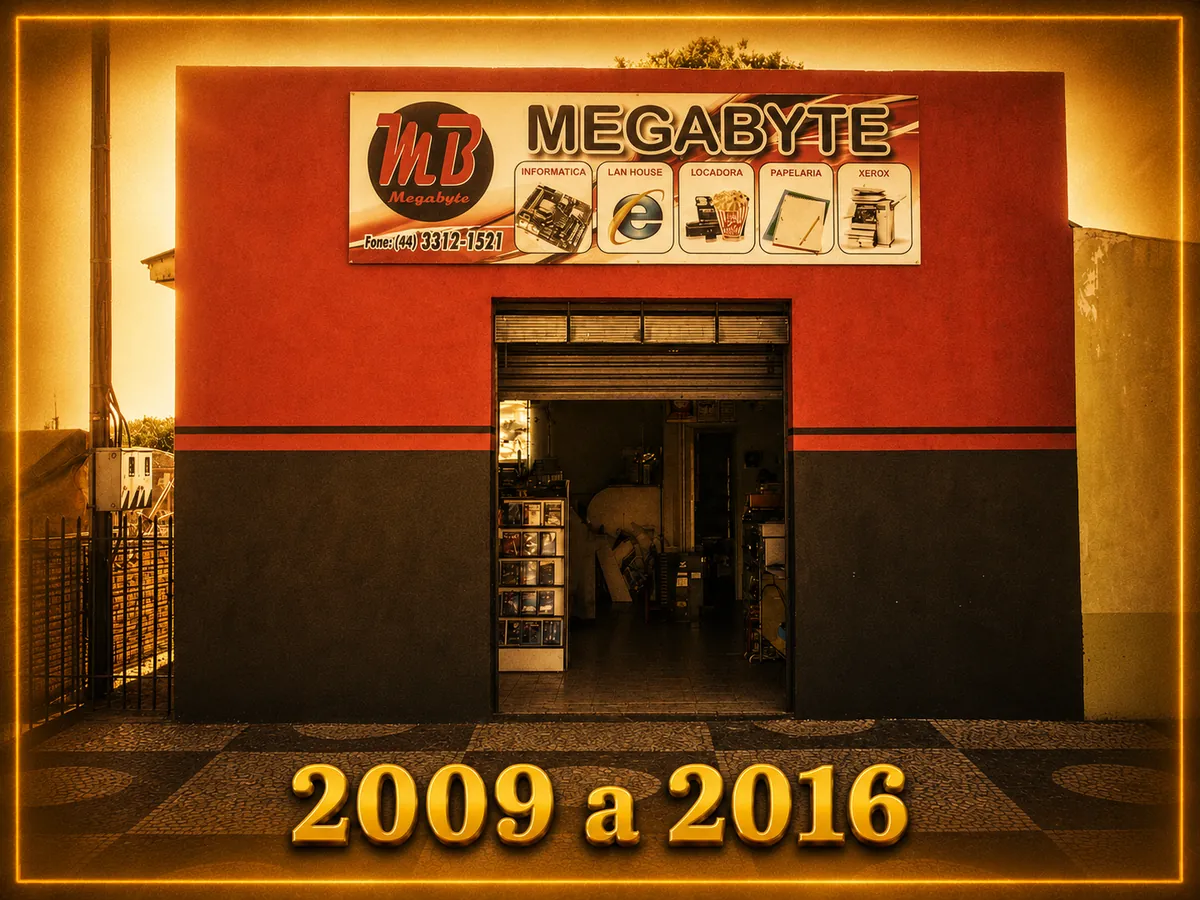 Fachada da Megabyte entre 2009 e 2016